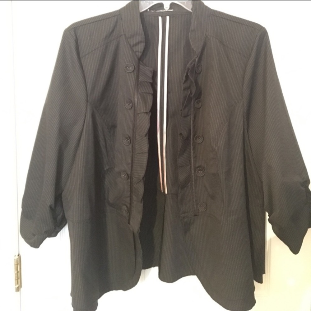 3X Pinstripe Blazer